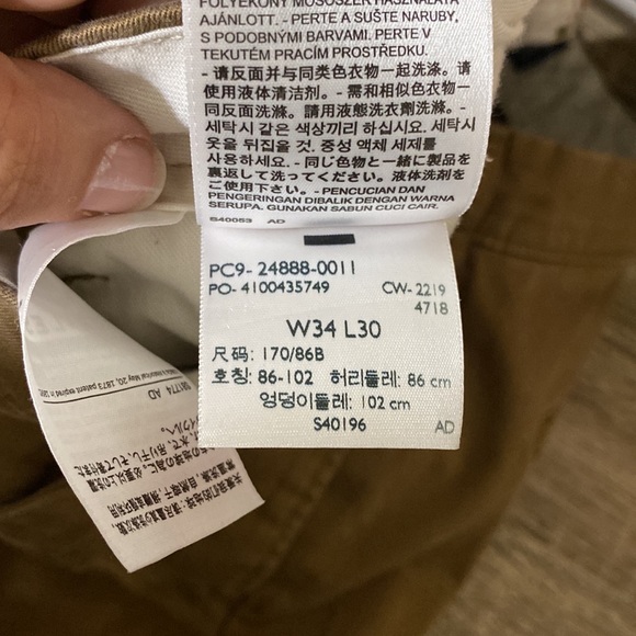 Levi strauss & co two horse brand pants size 34w 30 L chino’s waterless - Picture 6 of 6